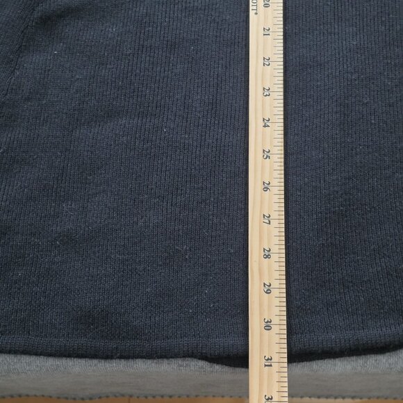 Banana Republic Merino Wool Cape XS Black Buttons Oversized Slouchy Goth Witchy - Picture 10 of 13